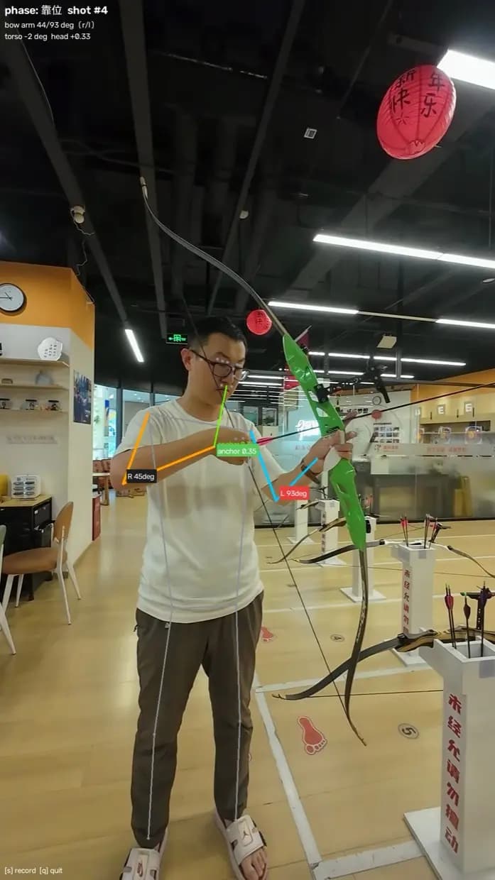 6 号箭撒放瞬间标注关键帧